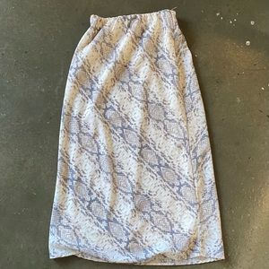 Snake Print Skirt